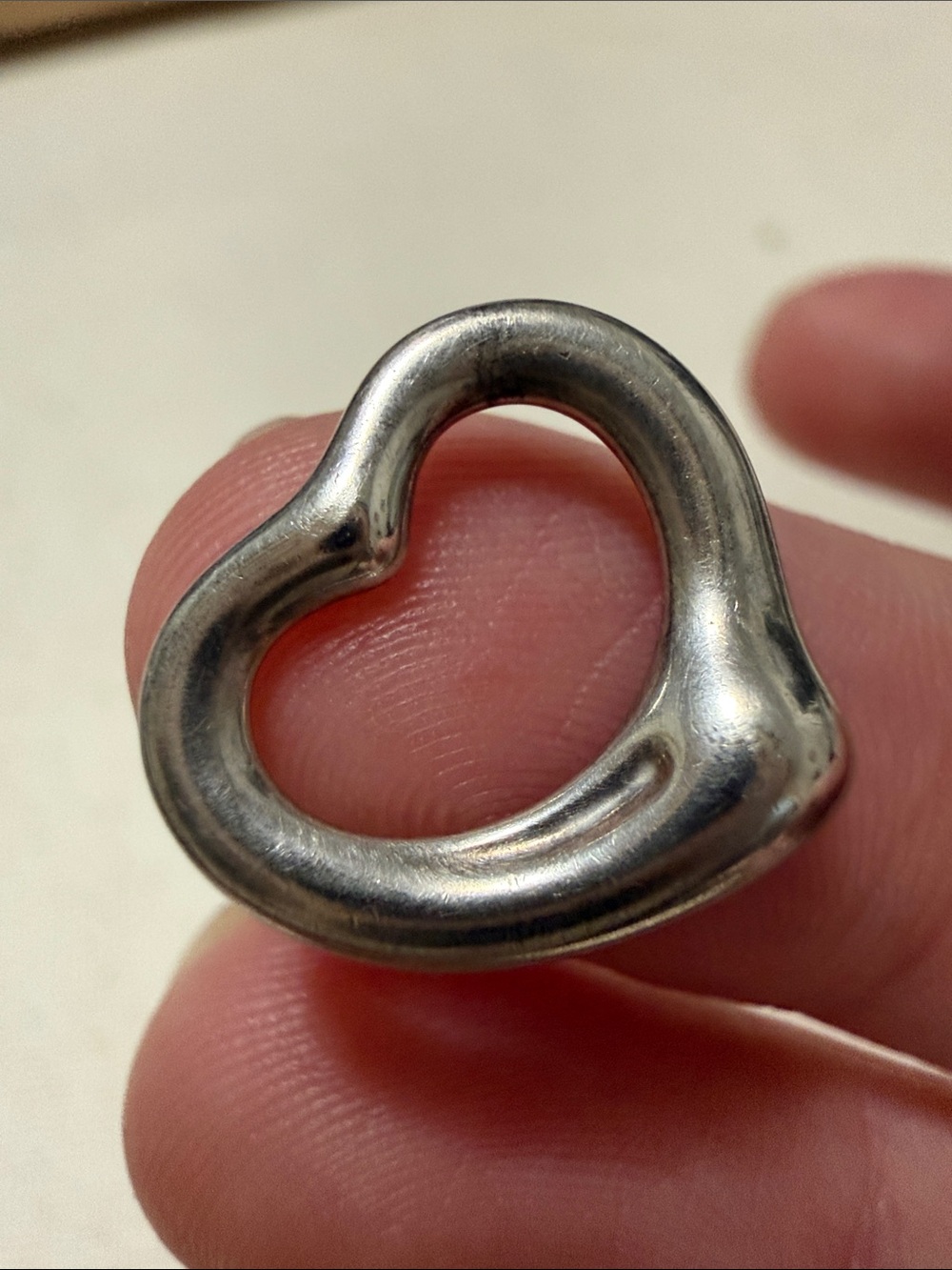 Tiffany & Co. Elsa Peretti Sterling Silver 925 Small Heart Pendant - Picture 8 of 9